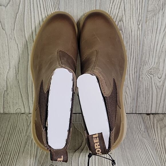 Sorel Hi-Line Heel Chelsea Boots Umber Ceramic Womens Size 9 NEW - Picture 8 of 13